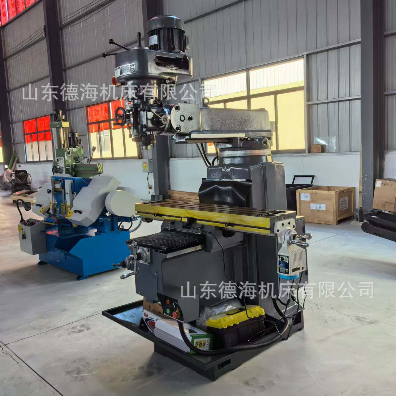 厂家销售台湾机型4H炮塔铣床 立式炮塔铣可加三轴数显X轴自动走刀