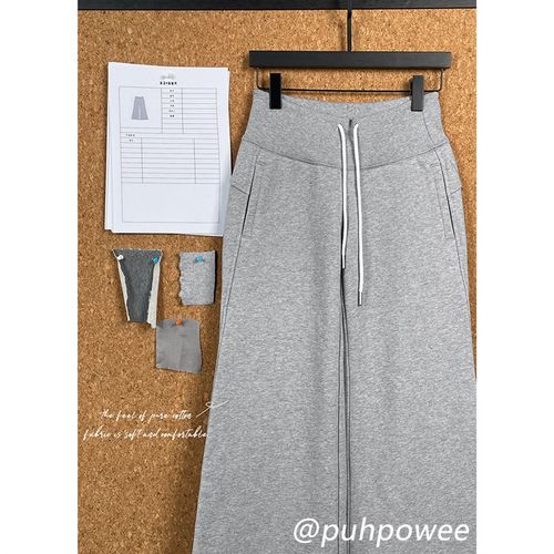 【特价】500克重~加厚可束脚喇叭卫裤女提臀螺纹运动休闲裤女裤