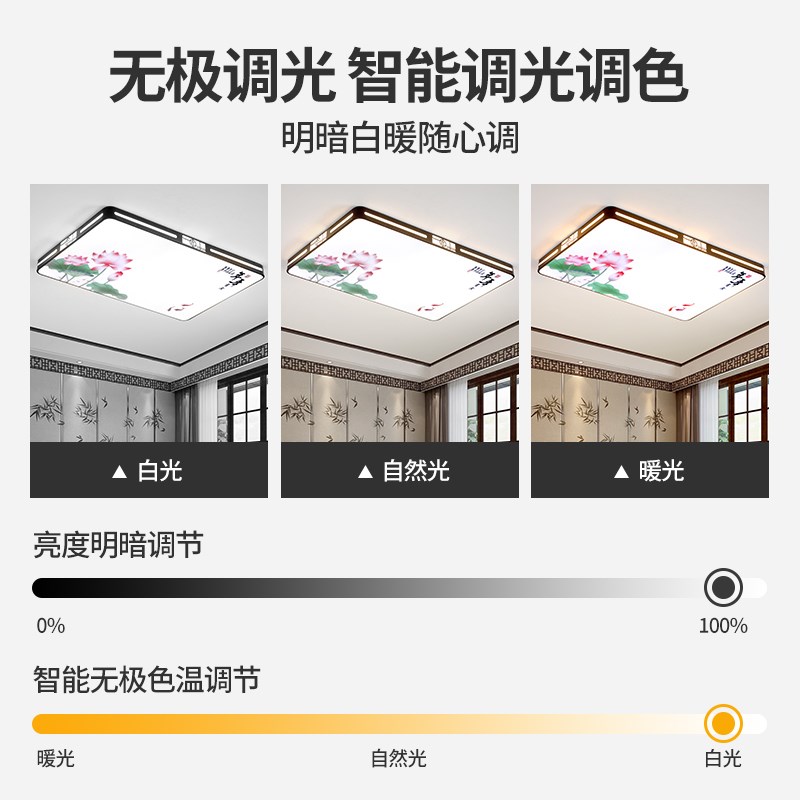 2025新款客厅大灯led吸顶灯饰家用主卧室吊灯具现代简约大气中山