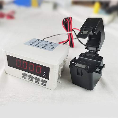 丰七牌F503交流单相电流表智能数显电子式电度表一套配一个互感器