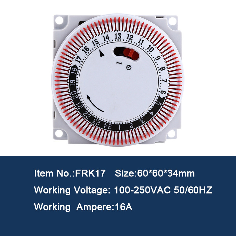 工业定时器机芯 智能机械式时控开关 24小时循环自动断电定时插座