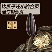 纯礼盒微型迷你手工超平开金属铰链黄铜合页模型小号折页微型修复