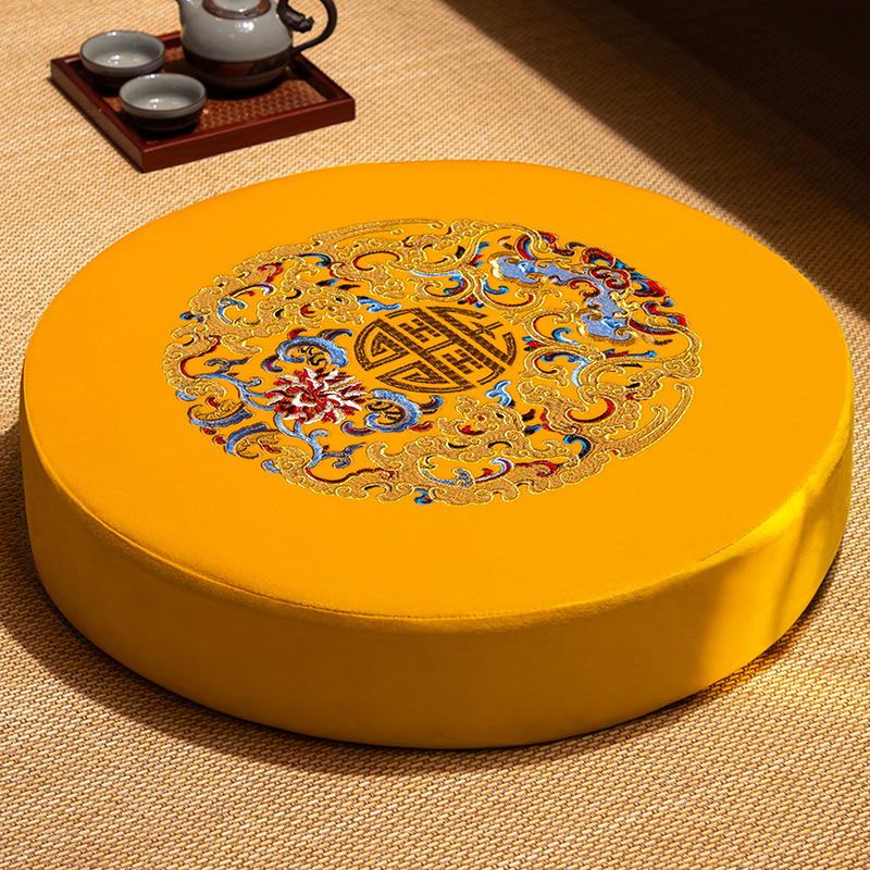 蒲团坐垫打坐禅i修家用拜佛垫跪拜垫佛家道家打坐垫跪拜垫圆形地