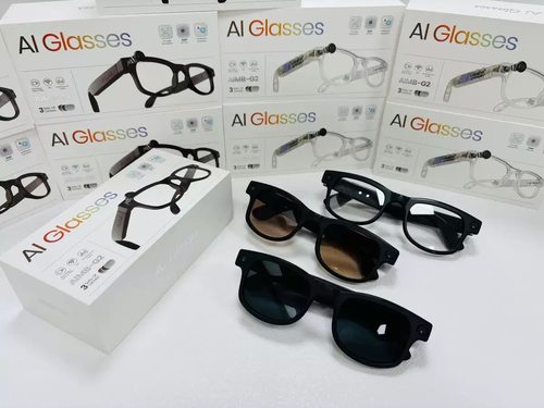 800万像素AI智能眼镜带摄像头拍照摄像录音Ai翻译防蓝光运动眼镜