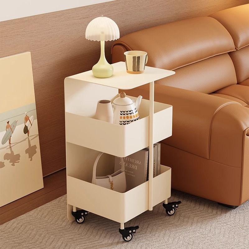 客厅沙发边几带轮现代简约可移动小茶几轻奢高级感U创意床头侧边