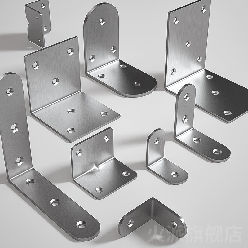 不锈钢角码90度j直角固定器三角铁支架连接件片加固五金l型层板托