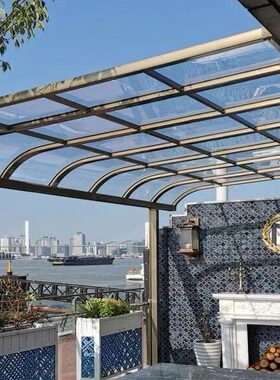 室硬温光12345装饰板实心透明防尘塑料mm雨棚pc耐力板PC阳光板采