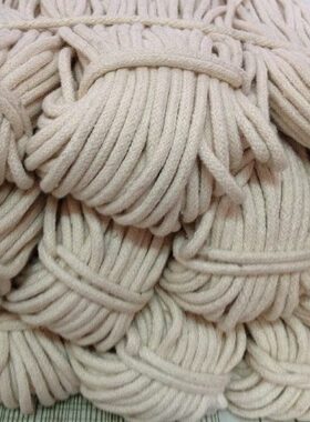 -5棉绳子m的束口绳芯棉绳95m米白色0圆本元捆绑绳184/包黑色.拉