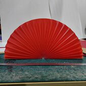 珠宝商场装 店子防水塑料折扇半圆摆件店 饰场景布置户外工艺扇服装