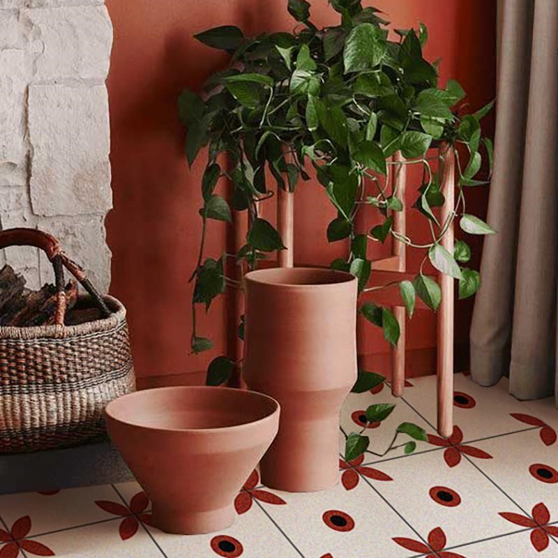 《Bloom》法式复古厨房防水地贴地面翻新改造R卫生间小花砖地板贴