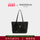 MAGNOLIA曼歌妮轻奢百搭黑色托特包女大容量通勤单肩手提遛娃大包