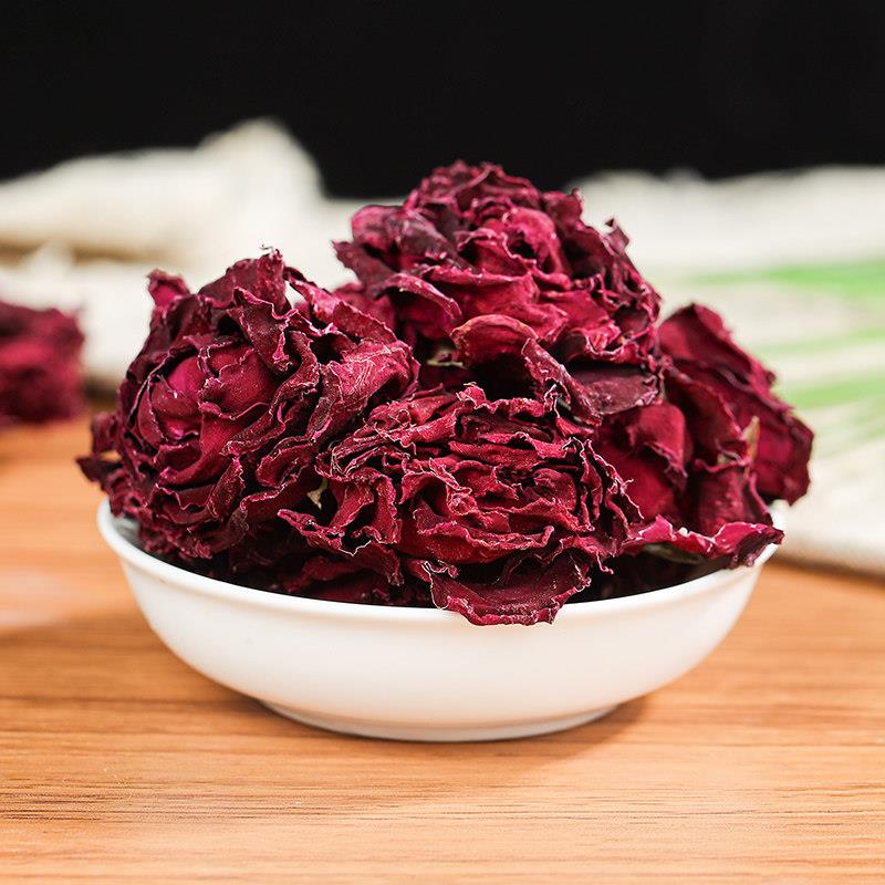 云南墨红玫瑰花冠特级正品干玫瑰花500g另售法国玫瑰平阴玫瑰花茶