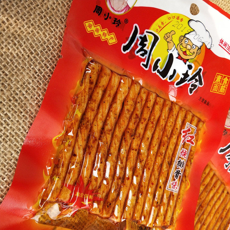 周小玲素食面筋辣条40g10