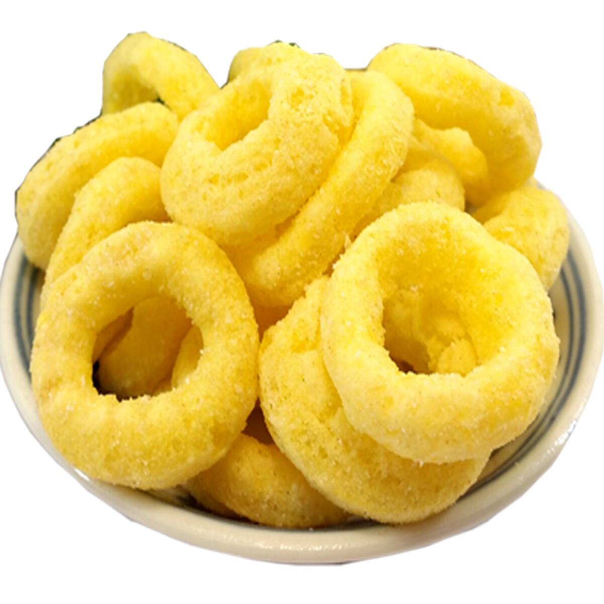 满地可蔬菜鸡味圈75g*4袋8090后怀旧零食一品鱿鱼圈休闲膨化食品