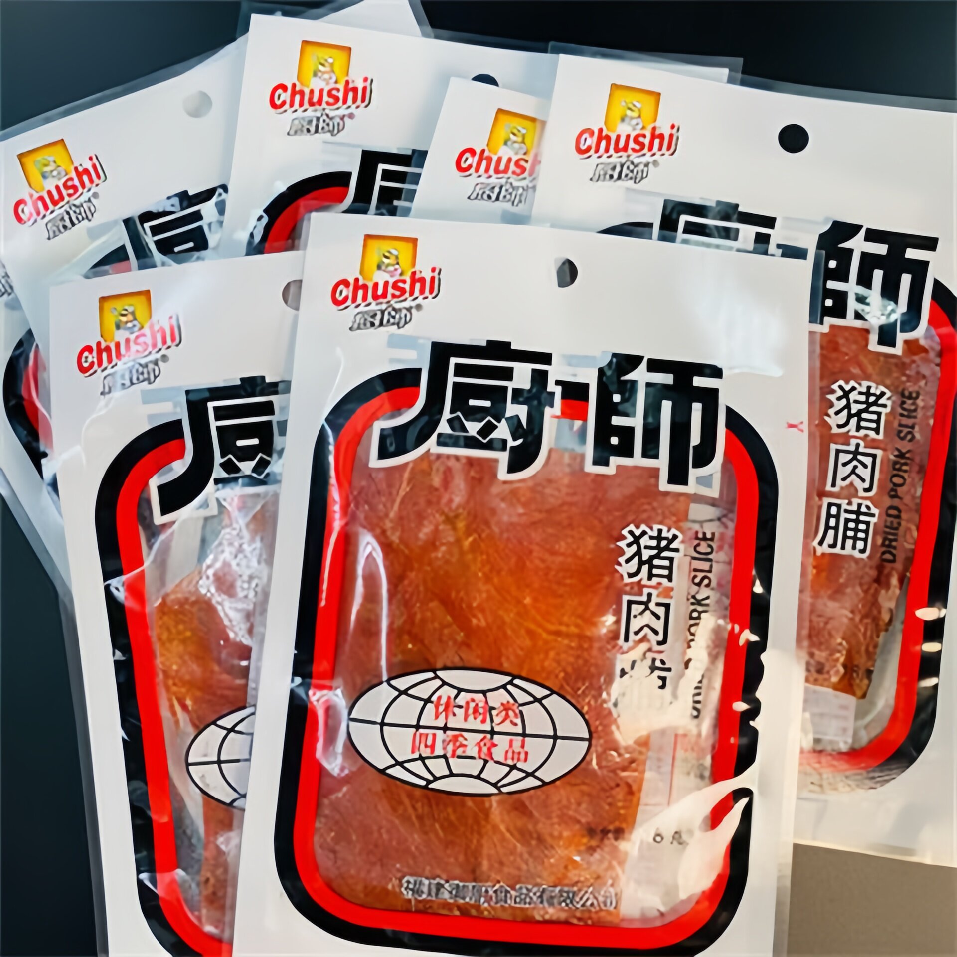 厨师牌猪肉脯干片原味零食