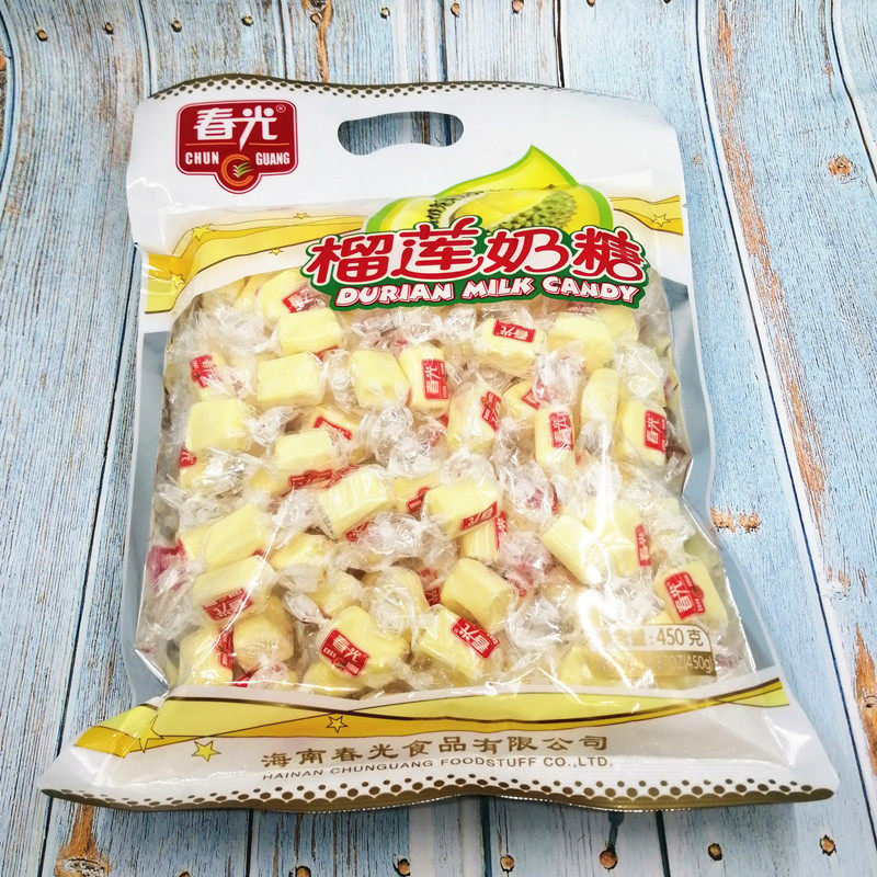 春光榴莲奶糖450g2袋海南