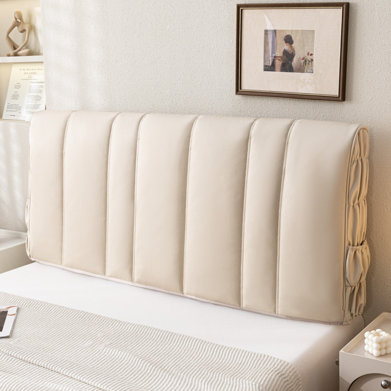2023年新e款科技布床头套罩全包加厚高级感皮木床靠背软包高端大