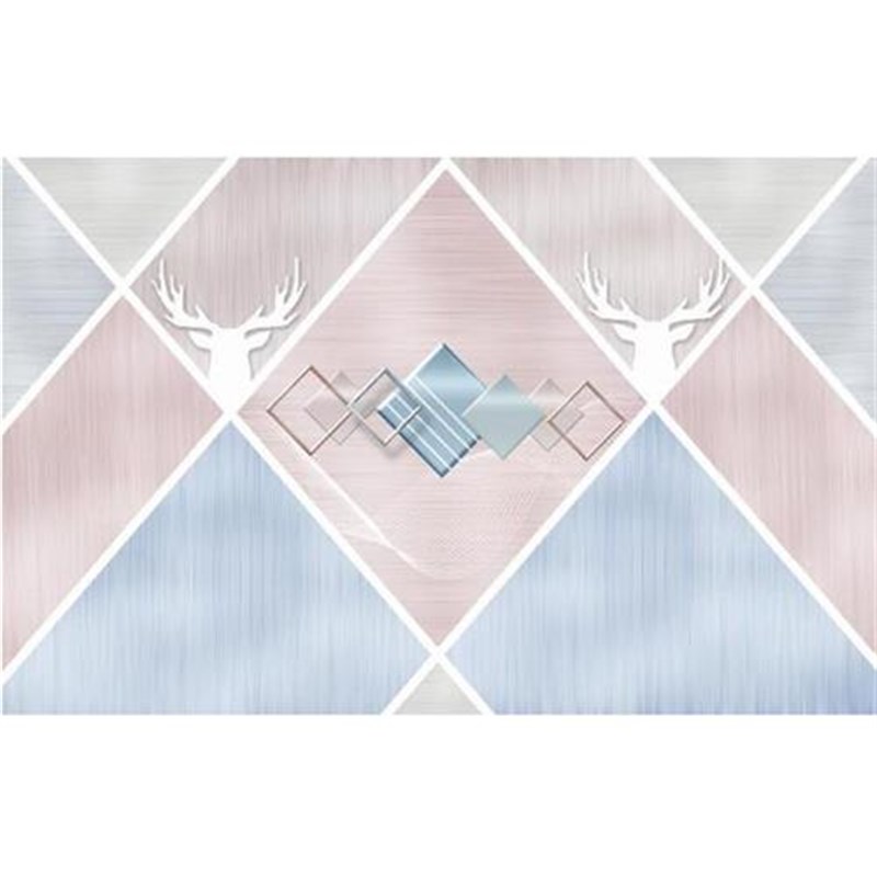 北欧几何电视背景墙壁纸客厅沙发新款墙纸202N2卧室线条3d装饰壁