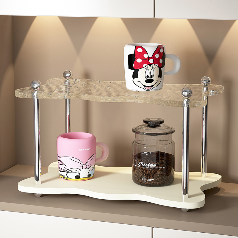 杯架餐桌桌面放水杯置物架客厅y茶杯茶具放置架水吧台面咖啡杯架