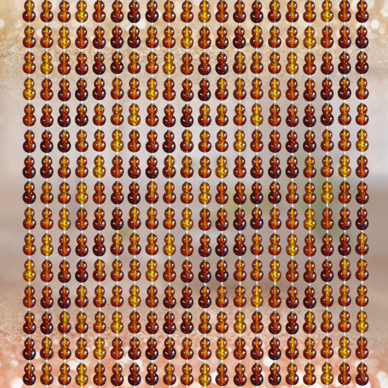 葫芦珠帘防蚊门帘卧室家用挂帘塑料免G打孔防蝇水晶隔断帘夏季客