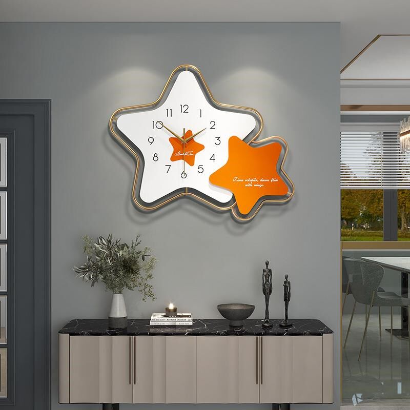 网红装饰挂钟客厅钟表轻r奢时尚家用艺术挂表现代简约个性时钟挂