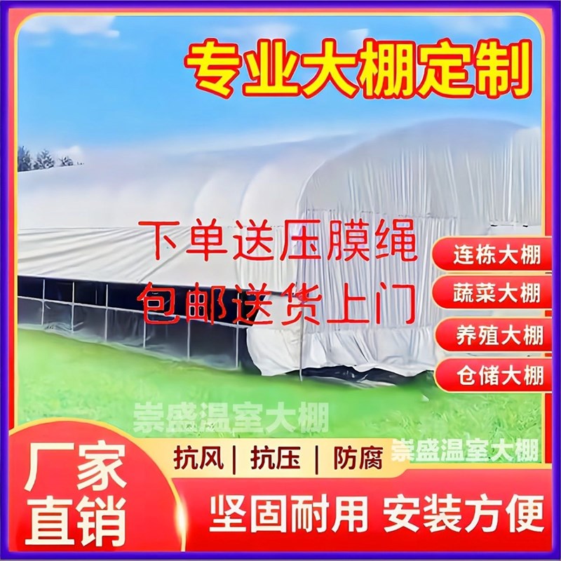 养殖保温大棚全套温室s家用蔬菜猪棚养鸡种植专业棚羊棚骨架