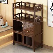 茶叶展示柜茶具摆件·博古架实木中式 收纳多宝阁茶室置物架茶叶子