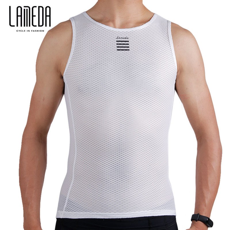 兰帕达骑行运动户外排汗衫山地车背心吸汗L速干打底衫内搭上衣短