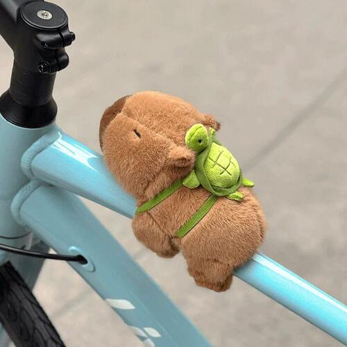 自行车巴可爱摆件卡小配件骑行玩偶挂件公路车山地皮公仔拉把配饰