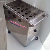 车蒸笼煤气车点心笼车燃气仔熟食笼车不锈钢中号 熟 车电热保温