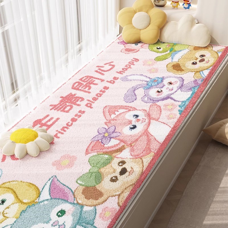 公主风飘窗垫主卧卧室阳台防滑坐垫2024新款四季T通用毛绒窗台垫