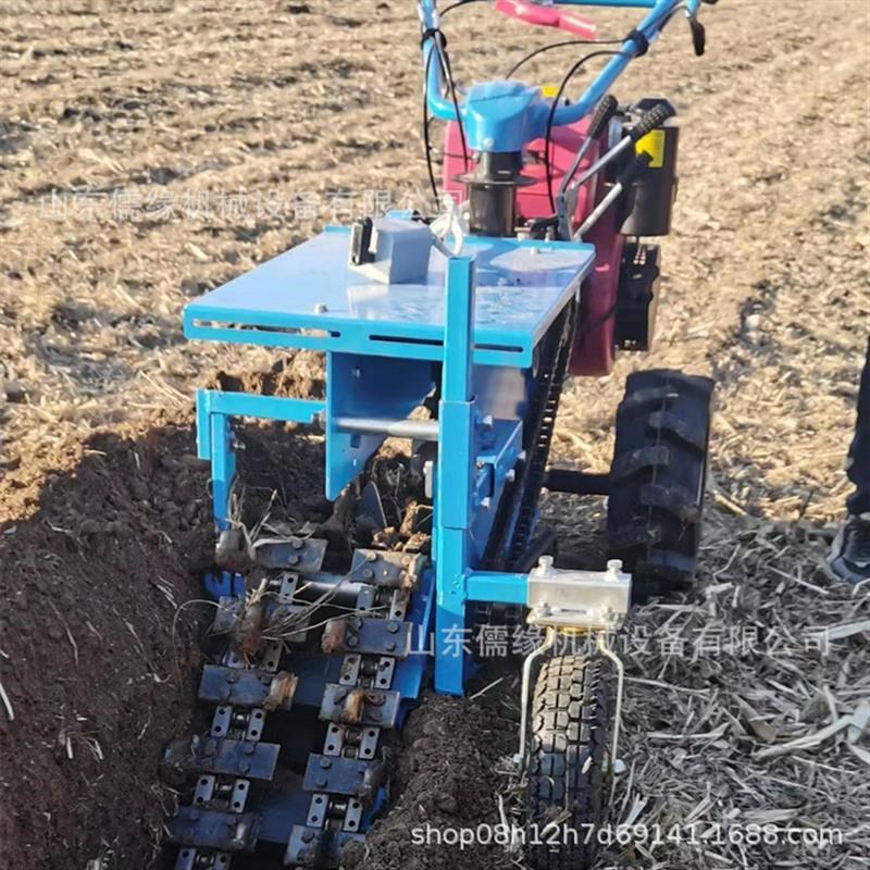手扶式炼条开 l沟机 工程用自走式挖沟机 管道电缆开 槽