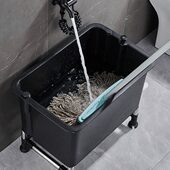 加深水池加高洗拖布大号洗拖把池新款 商用阳台地盆移动墩布卫生间