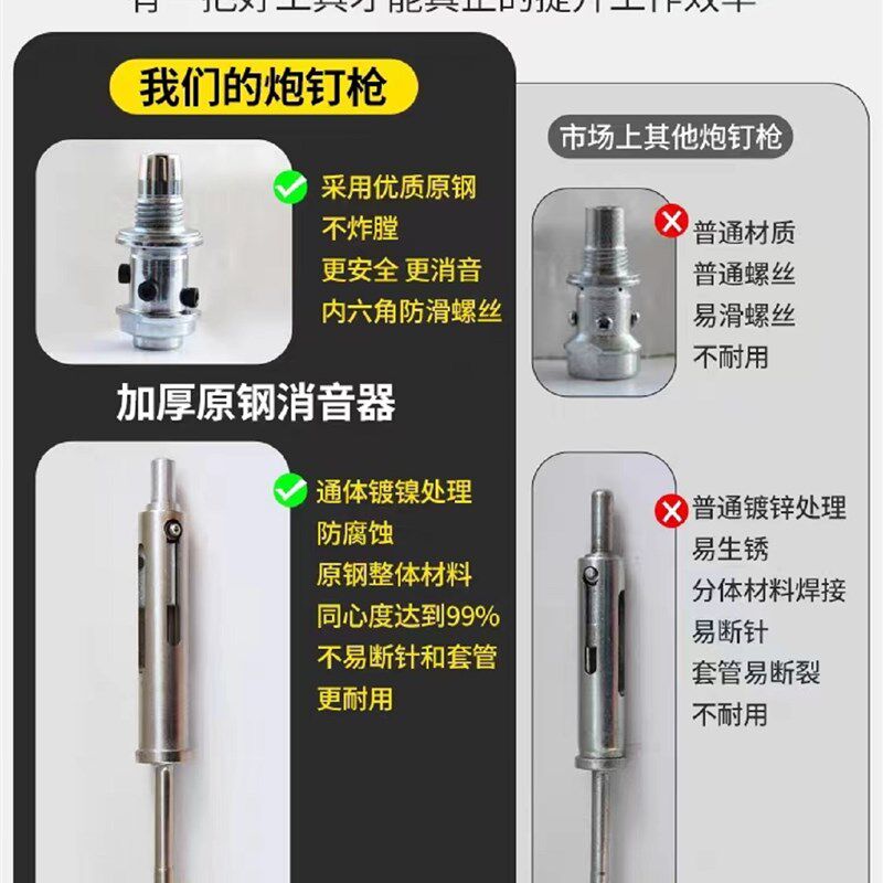 悬吊式天花板神器一体枪迷你枪迷你射钉枪管卡炮钉枪集成吊顶炮枪
