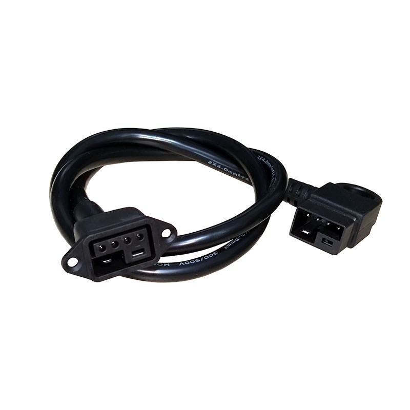 雅迪电动车2023新款国标2+4锂电池充电器插头座转换头延长线爱玛