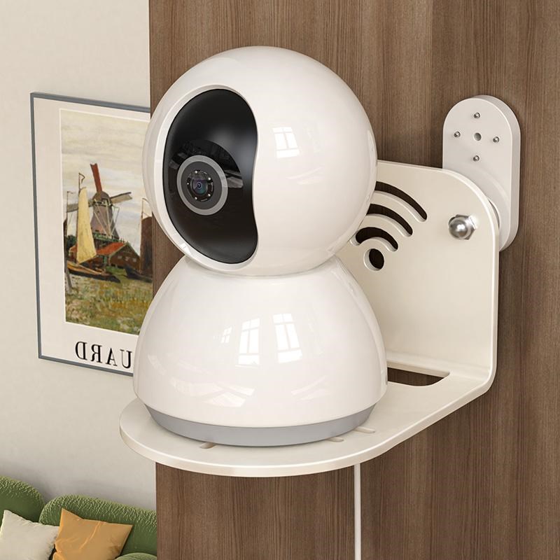 摄像头支架免打孔置物架家用室内外墙上壁挂萤石监控器收纳支架子