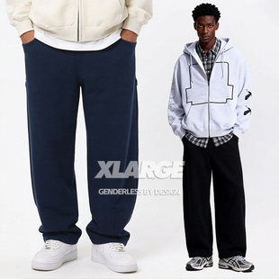XLARGE运动裤男秋冬季2025年新款男士休闲宽松卫裤直筒运动长裤