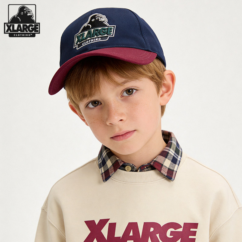 XLARGE儿童刺绣棒球鸭舌帽图片