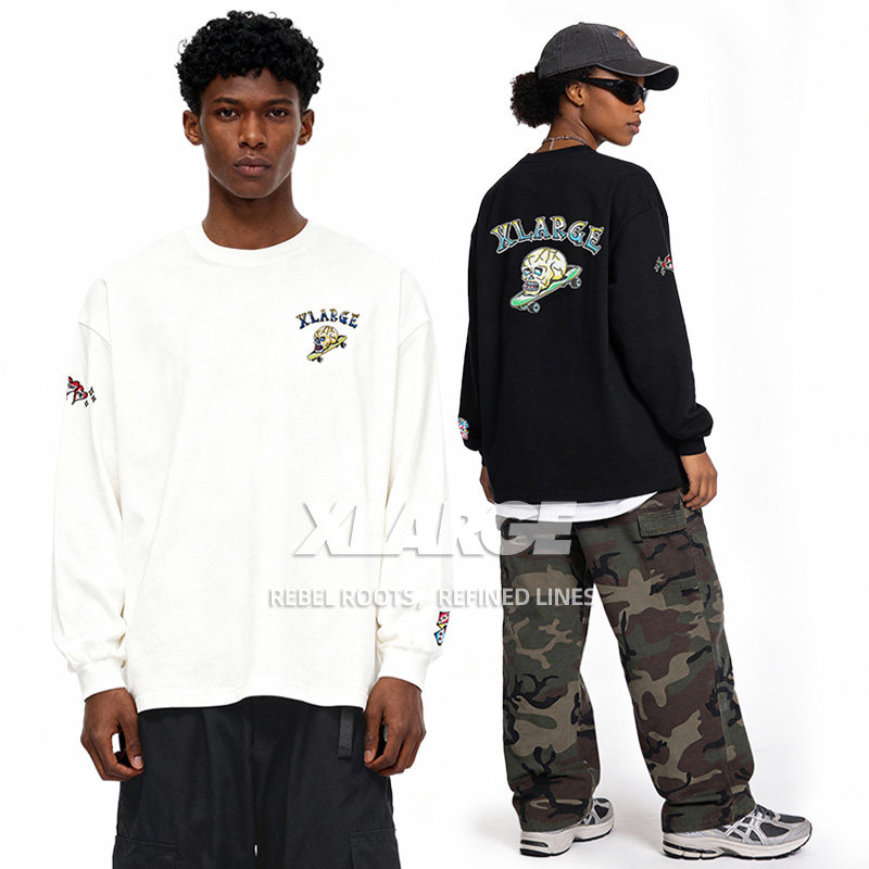 XLARGE2026新款秋季印花长袖T恤图片