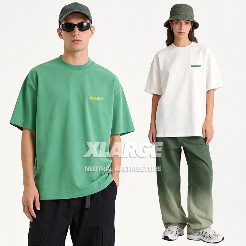 XLARGE宽松圆领吸汗速干T恤男女2026年夏季新款街头上衣凉感短袖