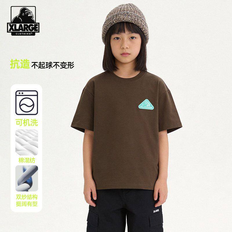 XLARGE童装凉感速干防晒圆领T恤图片