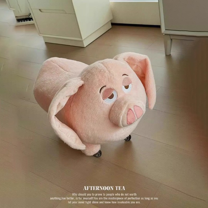 二师兄板凳可爱飞天猪太乙真人坐骑脚凳家用卧室玩偶公仔儿童座椅