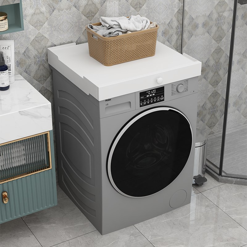 洗衣机置物架上方省空间一字形隔板架阳台置物架烘干机简约叠放架