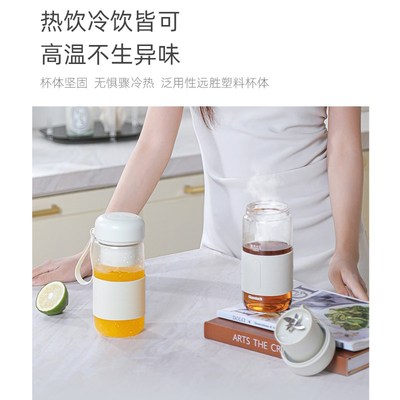 GLASSLOCK榨汁杯玻璃杯体小型电动无线果汁杯便携式充电款榨汁机