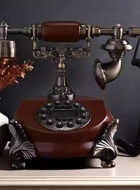 民国仿古电话机欧式老式复古家用办公室固话座机客厅书房摆件厂家