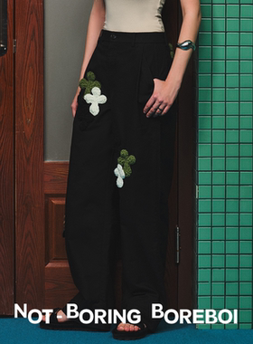 NB B丨Chro*meheart系 垂坠宽松 立体剪裁百搭重磅直筒休闲裤