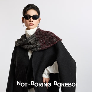 男女同款 保暖亲肤 进口羊毛围脖一体式 挺括静奢高智大衣