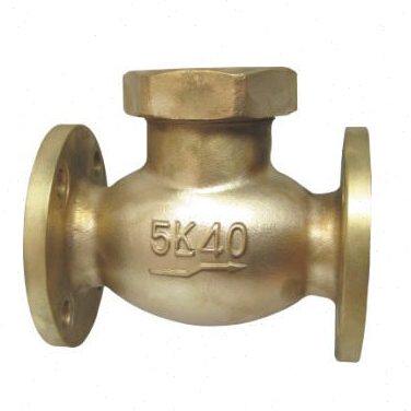 船用日标法兰青铜5K止回阀JIS F7415 F7416 F7417 F74181