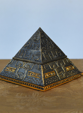 个性古埃及胡夫金字塔p模型创意小摆件家居装饰工艺品首饰盒礼品