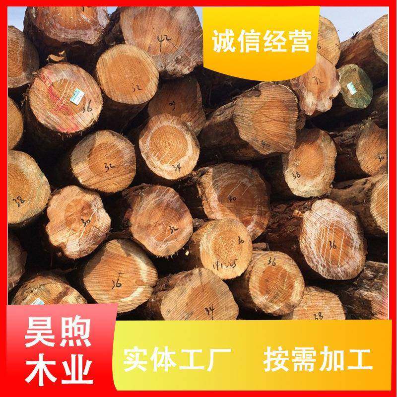 古建筑原木杉木树桩带皮原木圆木松木桩防腐原木木头桩方木条实木